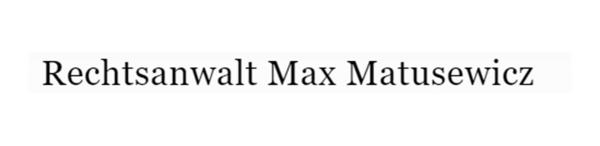 Rechtsanwalt für Strafrecht & Strafverteidiger Max Matusewicz