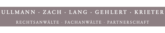 ULLMANN ZACH LANG GEHLERT KRIETER  Rechtsanwälte