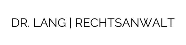 DR. LANG | RECHTSANWALT