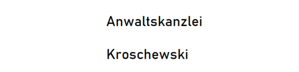 Rechtsanwaltskanzlei Kroschewski