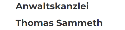 Anwaltskanzlei Thomas Sammeth