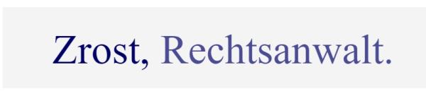 Rechtsanwaltskanzlei Matthias Zrost