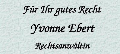 Rechtsanwältin Yvonne Ebert