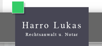 Rechtsanwalt & Notar Harro Lukas