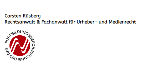 Rechtsanwalt & Fachanwalt für Urheber- und Medienrecht