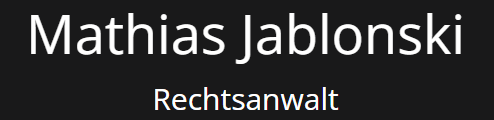 Rechtsanwalt Mathias Jablonski