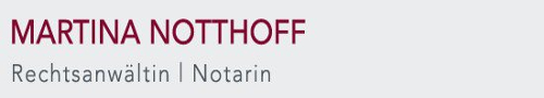Rechtsanwältin und Notarin Martina Notthoff