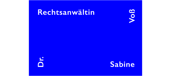 Anwaltskanzlei Dr. Sabine Voß