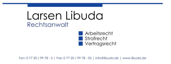 Anwaltskanzlei Libuda, Rechtsanwalt für Arbeitsrecht