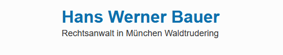 Rechtsanwalt Hans Werner Bauer
